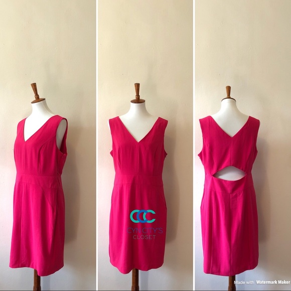 Pink Sheath dress with back cut out - Picture 2 of 5